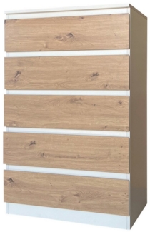 HTI-Living Kommode Kommode mit 5 grifflosen Schubladen (Stück, 1 St, 1 Kommode), Sideboard