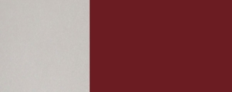 XL Küchenhängeschrank Rimini 60x96cm 1-türig matt Farbe: RAL 3004 purpurrot matt / grau RI-W4/60/1