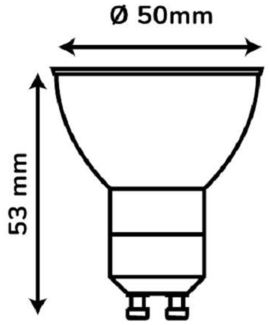 LED-Line LED-Leuchtmittel LED Leuchtmittel Neutralweiß 4000K 80 lumen Spot Strahler, 3 St.