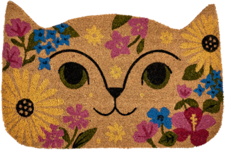 Fußmatte CALIRAYA Bunt 60 x 90 cm Katze Kokosfasern