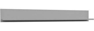 AX LIVING Bücher Regal „Palmano P2” – 160 cm breit, Stilvolles Grau