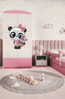 Bjird Kinderkleiderschrank Kleiderschrank Babydreams (4 Einlegeböden und Schublade) 175x90x52 cm