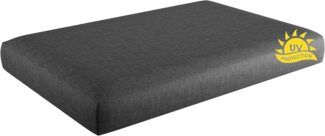 sunnypillow Sitzkissen Palettenkissen mit abnehmbarem Bezug Sitzkissen 120x60x15cm, Anthrazit UV