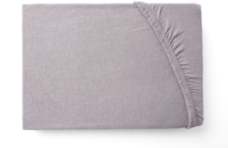 Hometex Premium Textiles Spannbettlaken Jersey-Bettlaken aus 100% Baumwolle, Gummizug: rundum, Viele Größen, vielseitige Nutzung