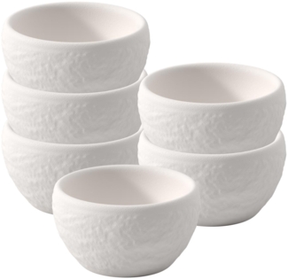 Villeroy & Boch Manufacture Rock Blanc Eierbecher ø 4,8 cm 6er Set