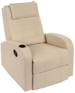 MCW Relaxsessel Br?ssel, Sitz- oder Liegeposition möglich, Inkl. Becherhalter, Dicke Polsterung