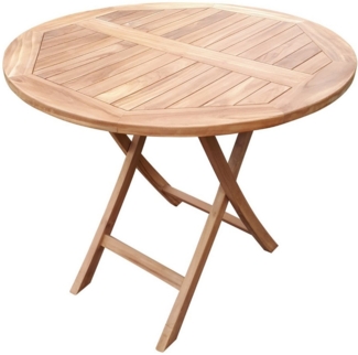 deVries Teakholz-Gartentisch Woodie - ø 90 cm