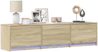 vidaXL TV-Schrank mit LED-Beleuchtung Sonoma-Eiche 165x34x40 cm 852252