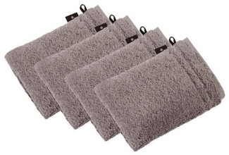 Vossen Waschhandschuh 4er Pack Waschhandschuh 22x16 cm Vienna Style Su, Frottier (Spar-Set, 4-St), Vegan