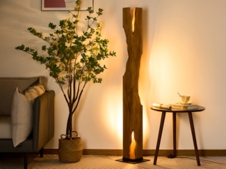 ECO Light 9480 PT-4 WO Stehleuchte VENUS Holz 4-flammig E27 141cm