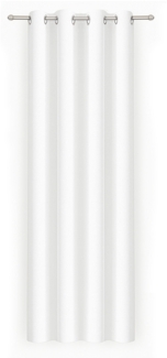 Bestlivings Blickdichte, Gardine mit Ösen, in vielen Größen und Farben 140x175 cm Weiß