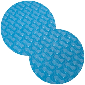 Solarplane Light Blue 400 µm GeoBubble Achtform 360x625cm Erwärmung Folie Pool