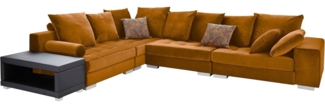 INOSIGN Ecksofa Vale L-Form, incl. Couchtisch, Steppung im Sitzbereich, Federkern