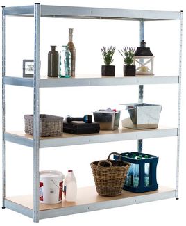 CLP Lagerregal 160 x 60 x 180 cm,silber