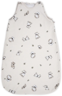 Lorelli Baby Winterschlafsack 85 cm 100% Baumwolle, 2,5 TOG, Maße 80 x 45 x 3 cm beige grau