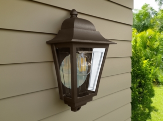 Elstead Lighting Deco Lane Wandleuchte 1-Light Bronze IP44 E27