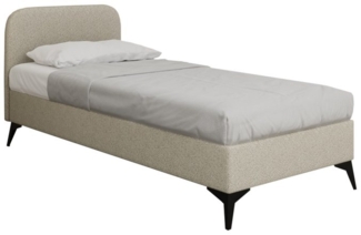 PANDA MÖBEL GmbH Polsterbett MAVILO Elegantes und modernes Polsterbett 120cm 100cm 90cm, Ideal für moderne, minimalistische oder klassische Schlafzimmer