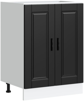 vidaXL Küchenunterschrank Porto Schwarz Holzwerkstoff 853918