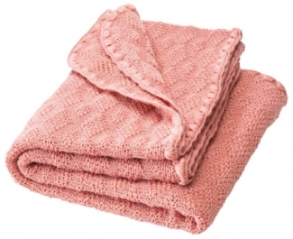 Disana Woll-Babydecke softpink 80x100cm