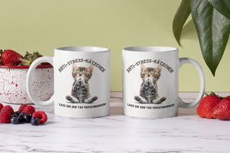 WS-Trend Tasse Anti Stress Baby Katze Kätzchen Kaffeetasse Teetasse Geschenkidee, Keramik