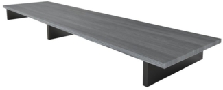 Vladon TV-Aufsatz Game, Aufsatz für TV-Boards zur Erhöhung, Weiß matt/Avola-Anthrazit (138,5 x 9,5 x 34,5 cm)