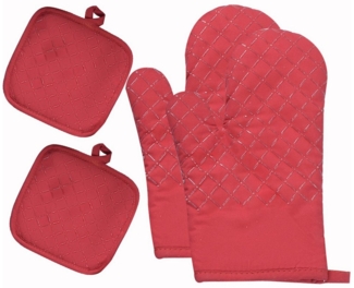 NATICY Topflappen Backofenhandschuhe,Ofenhandschuhe Hitzebestaendig,beträgt 30x17 cm