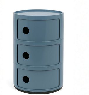 Kartell Componibili, Container 3-fächer, Hellblau