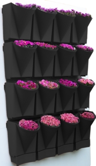 VCM Blumentöpfe Pflanzgefäß 920570 Schwarz H. 80 x B. 60 x T. 12 cm