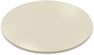 Dekor Spanplatte 19mm Tischplatte rund melaminharzbeschichtet Kaschmirgrau mit ABS Kante Umleimer - Größe 80 x 80 cm - Höhe 1,9 cm - Farbe Kaschmirgrau