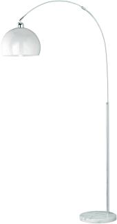 Reality|Trio Bogenlampe Stehleuchte Höhe: 150 - 210cm Schirm: 30cm ~ weiß
