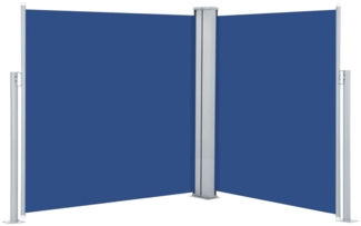 vidaXL Seitenmarkise Ausziehbar Blau 160x600 cm 317998