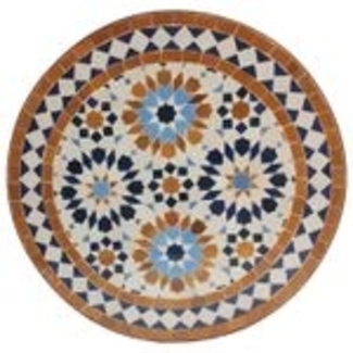 Mosaik-Beistelltisch Ø45 cm Ankabut Braun