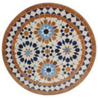 Mosaik-Beistelltisch Ø45 cm Ankabut Braun