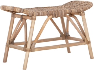 Bank San Antonio aus Rattan, 80 cm