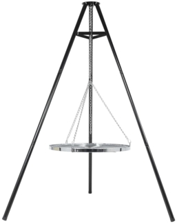 RedFire Dreibein-Grill, Stahl schwarz, 108 x 128 x 172 cm