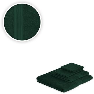 Handtücher Kombi Basis Ergänzungsset 4tlg. 500 g/m Dunkelgrün