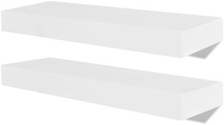 vidaXL Wandregale 4 Stk. Weiß 40 cm 275996