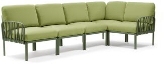 Komodo 5 Loungesofa Kunststoff (Agave / avocado Sunbrella® *)