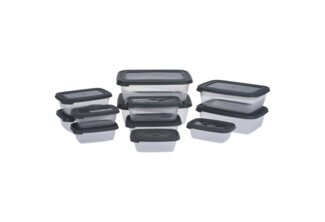 Neuetischkultur Vorratsdose Vorratsdosen-Set 12-teilig Kunststoff, Kunststoff, (Set, 12-tlg, 12 Vorratsdosen in verschiedenen Größen), Lebensmittelbehälter Kunststoffdose