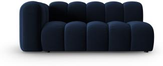 Micadoni Modulares Sofa Lupine 3-Sitzer Links Samtstoff Königsblau