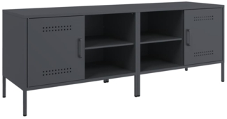 vidaXL TV-Schränke 2 Stk. Anthrazit 68x39x50,5 cm Stahl 842999