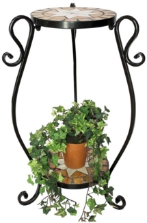 Blumenhocker Merano Mosaik 12019 Blumenständer H-61cm Hocker Pflanzenständer