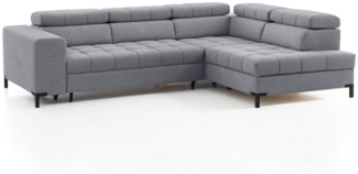 exxpo - sofa fashion Ecksofa Bocco, hochwertige Verarbeitung, toller Sitzkomfort, bequem, L-Form, wahlweise mit Bettfunktion u. Bettkasten, inkl. Kopfteilverstellung