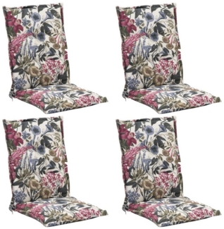 GO-DE Polsterauflage HANA, B 50 x L 108 cm, Mehrfarbig, Baumwolle, (Set, 1 St), Polyester, für Mittellehner-Stühle