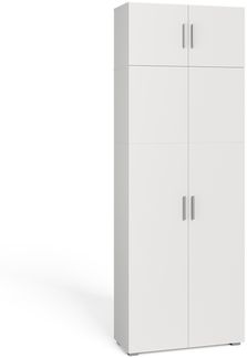 Universalschrank Ingo Weiß 80 x 182.4 cm mit Schrankaufsatz Vicco