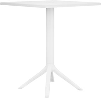 CLP Gartentisch Nuvela 60x60  robust & wetterfest,weiß