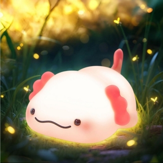 Luckice LED Nachtlicht LED Nachttischlampe, LED Tischlampe, geeignet für Kinderzimmer, Einstellbare Helligkeit, 30-Minuten-Timer, 1200-mAh-Akku.