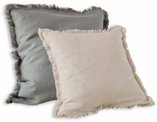 Mirabeau Kissenhülle Kissenhülle 2er Set Quebo grau/beige, (2 Stück)