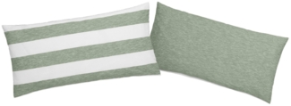 OTTO products Kissenhülle Big Stripe, (2 Stück), Streifen-Design in Melange-Optik
