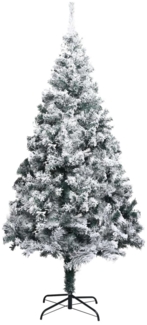 vidaXL Künstlicher Weihnachtsbaum Beschneit Grün 300 cm PVC 328478